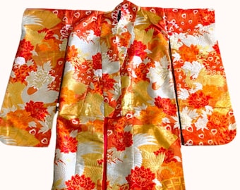 Japanese Kimono Uchikake Wedding Pure Silk Made in Japan Authentic Ceremonial Never Worn or Displayed