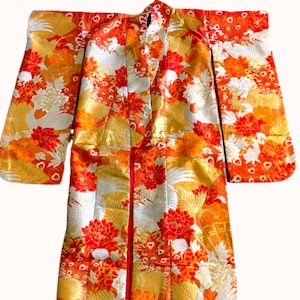 Japanese Kimono Uchikake Wedding Pure Silk Made in Japan Authentic Ceremonial Never Worn or Displayed