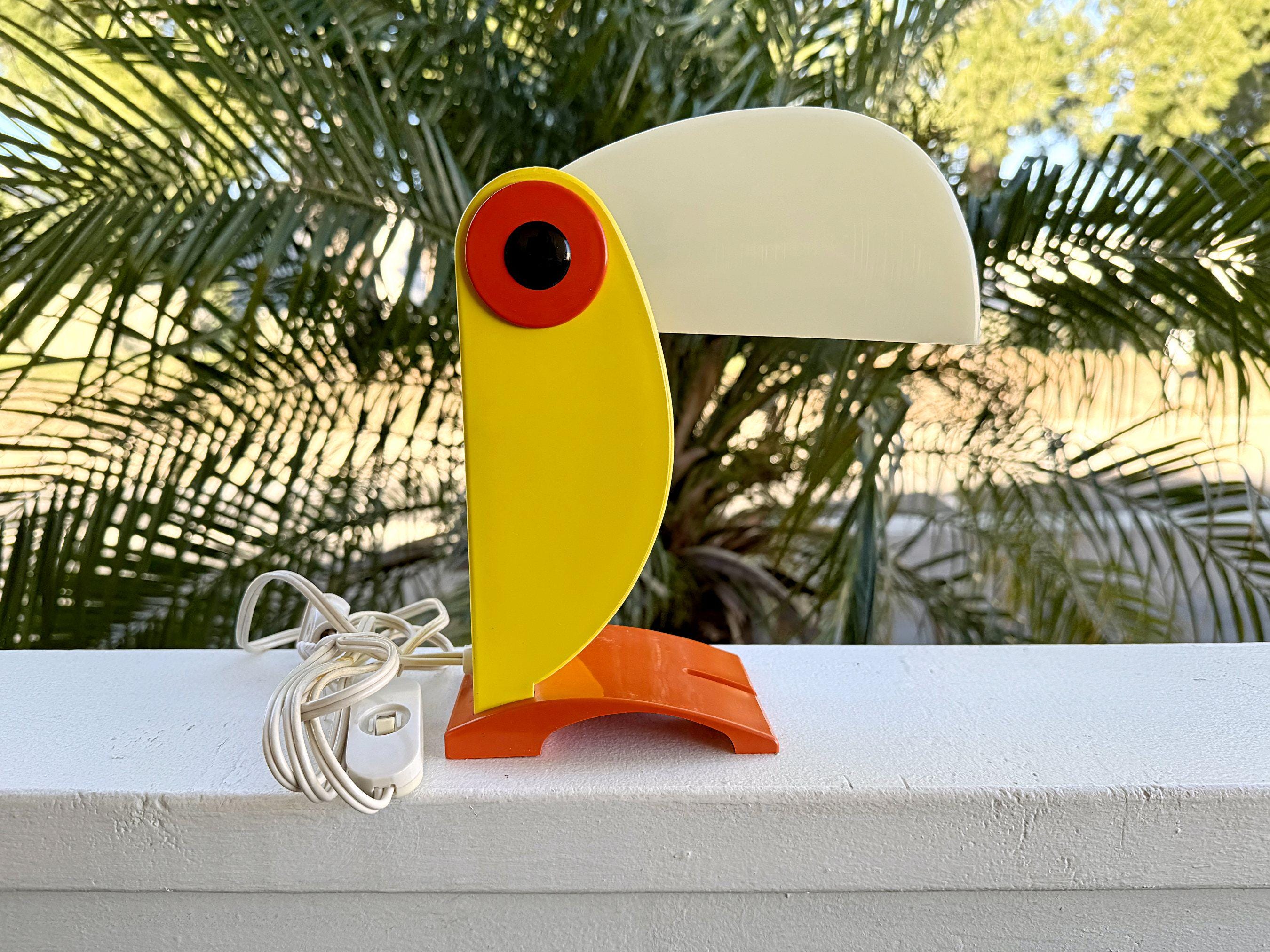 1968 Yellow Toucan Table Lamp by Old Timer Ferrari, Italy