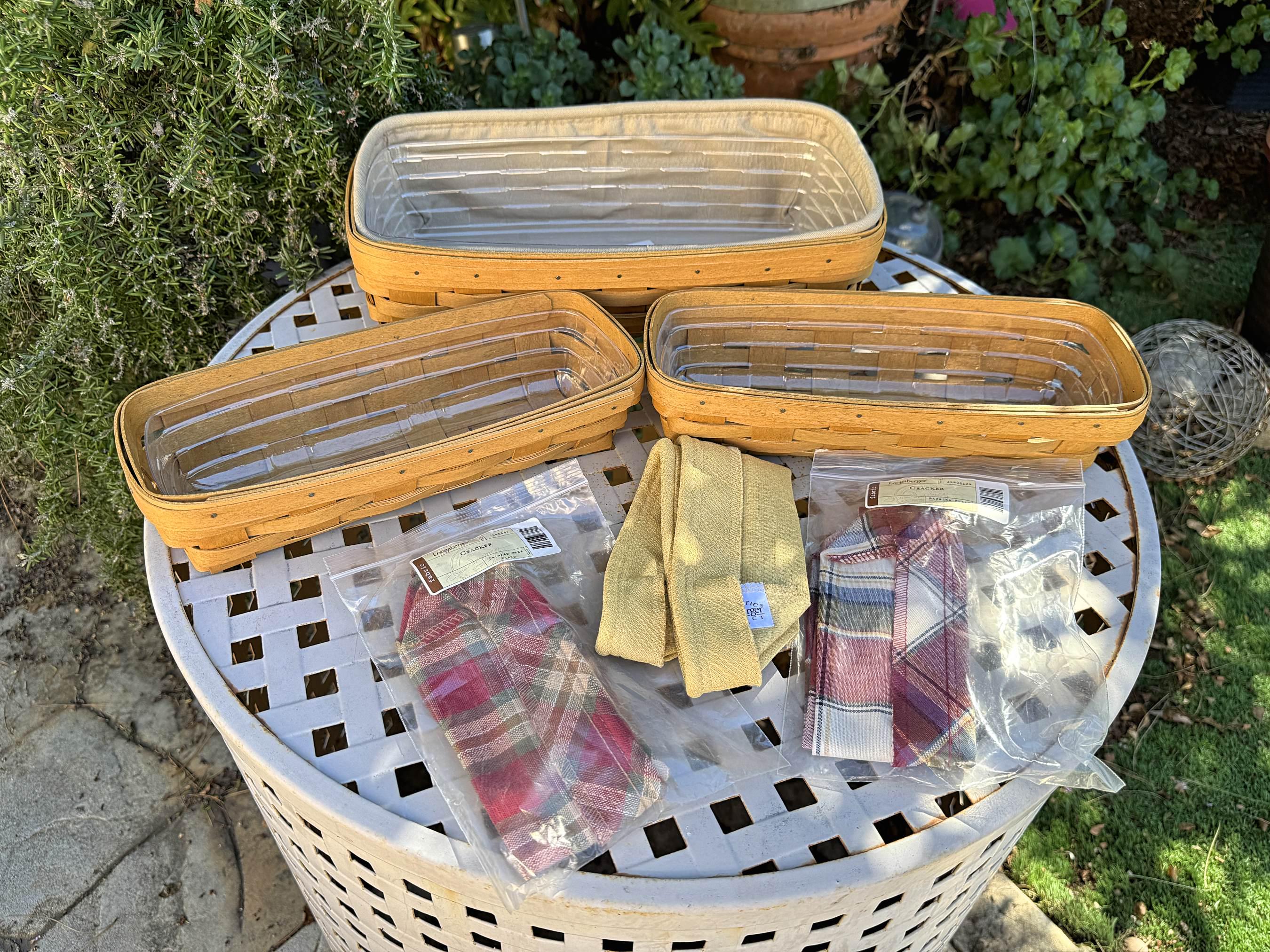 Longaberger Baskets With Lids - Etsy