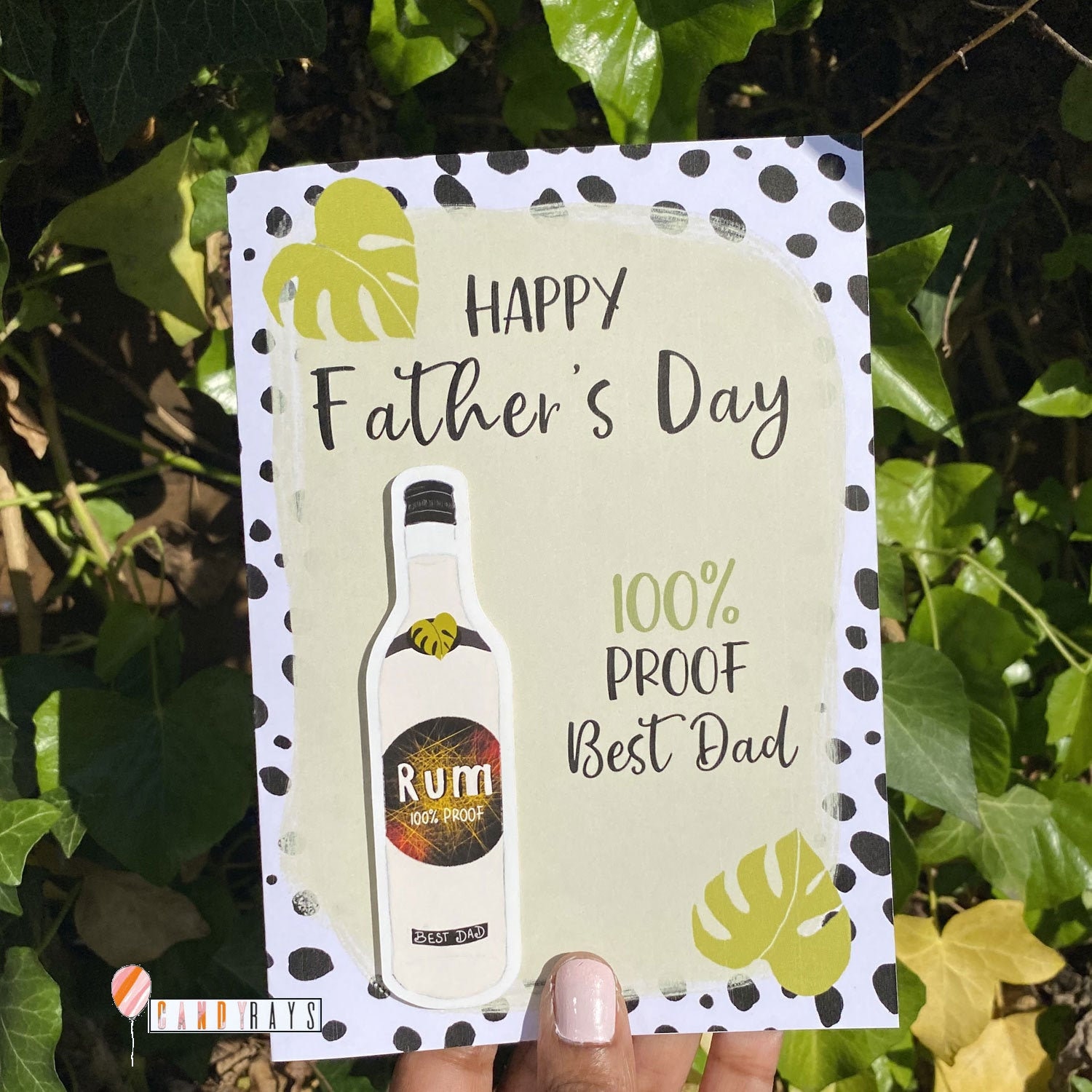 Happy Fathers Day Rum Drinker Best Dad 3D Card Etsy UK