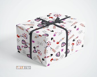 Luxury Floral & Dot Wrapping Paper