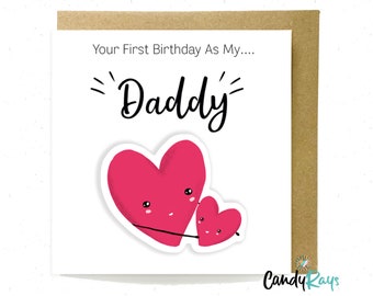 Your first birthday as my daddy greeting card,  From Baby Birthday Card