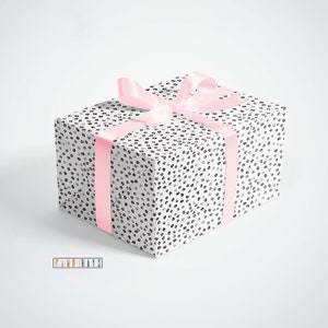 Dotted Pattern Paper |  Gift Wrapping | Black And White  | Modern Gift Wrap | Polka Dot
