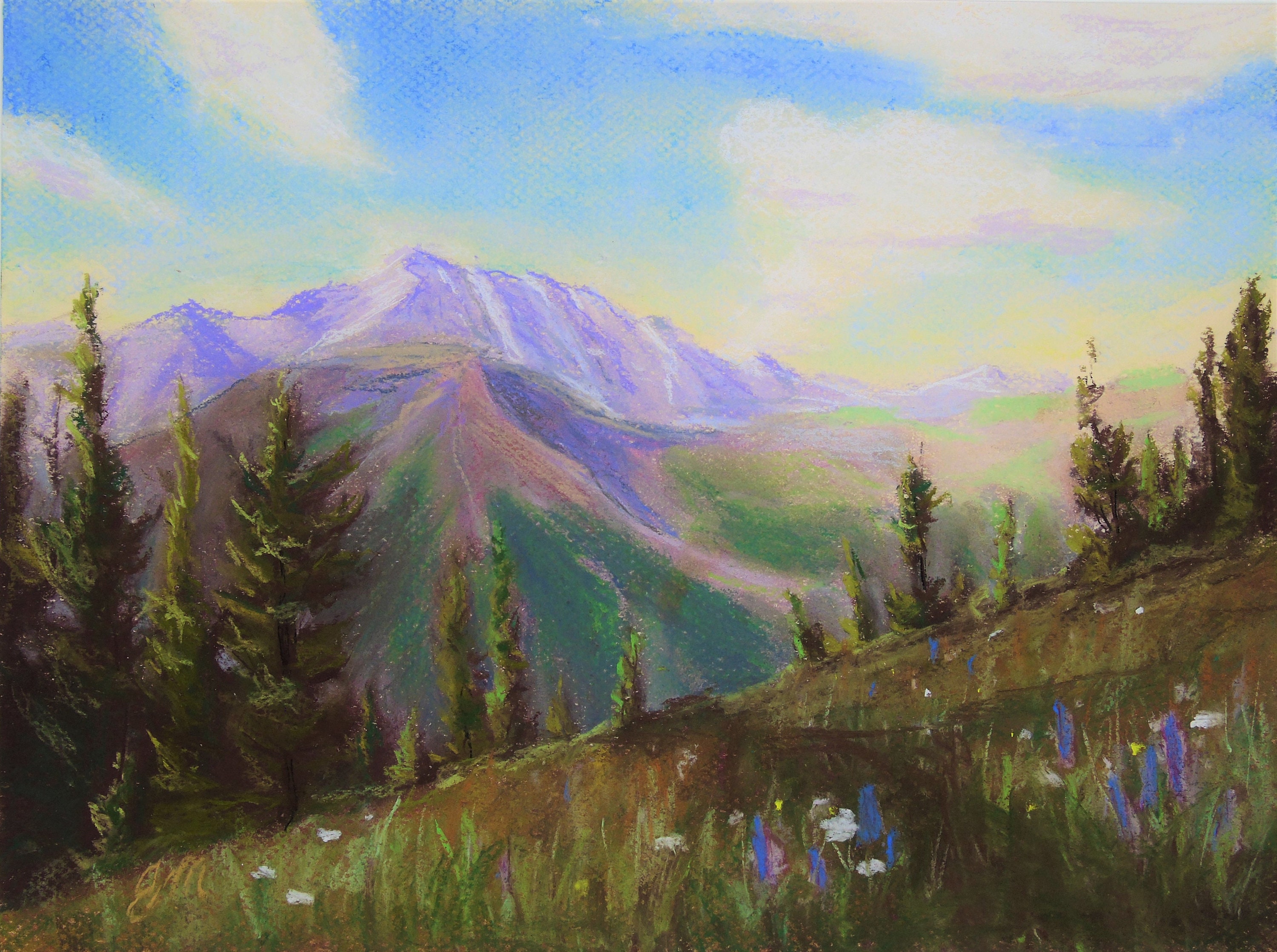 Oil pastel landscape by AngryDucky23 on DeviantArt