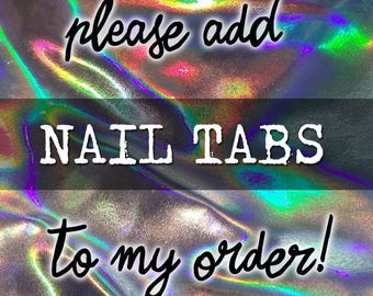 Please Add 24 Strong Adhesive Nail Tabs To My Order - Jelly Double Sided Tape for False Press On Nails - Choose Quantity