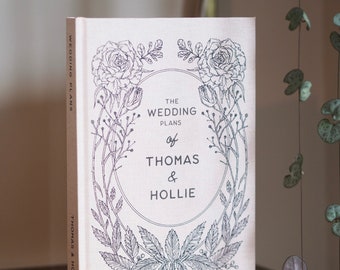 Quaderno personalizzato per wedding planner: design floreale vintage, regalo di fidanzamento