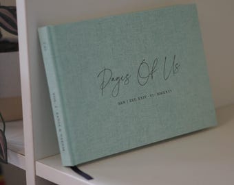 Personalised Anniversary Gift, Personalised Book, Personalised Guestbook, Your own words Book