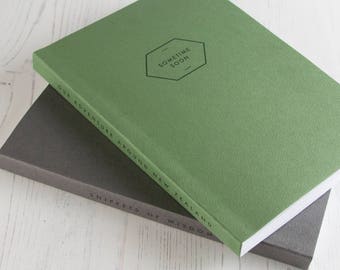 Personalised Notebook, A5 Notebook, Personalised Spine Notebook, Faux Leather Notebook, Personalised Journal, Custom journal, Bullet Journal