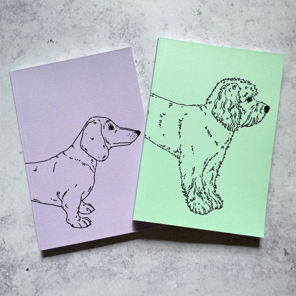 Personalised Dog Notebook - Custom Dog Notebook - Gifts for Dog Lovers - Custom Dog Breed Notebook - Pet Dog Notebook