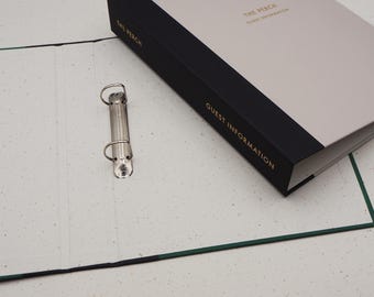 Personalised A4 Folder, Custom Ring Binder, Hotel Guest Information Ring Binder, Airbnb Folder, Personalised Ring Binder