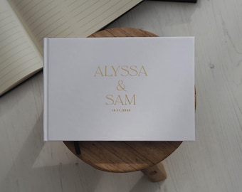 Personalised Guestbook, Airbnb Guestbook, House Visitors Book, Hardcover Guestbook, Modern Serif Font