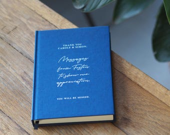 Personalised Thank you Gift, Leaving Gift, Personalised Notebook, Hardcover Book