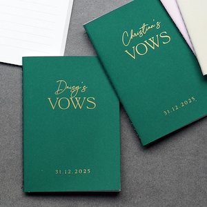 Cuaderno de votos personalizado: tamaño de bolsillo A6, encuadernación cosida