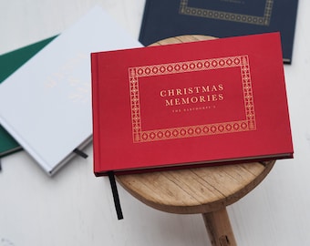 Personalised Christmas Guestbook, Christmas Keepsake Book, Christmas Memory Book