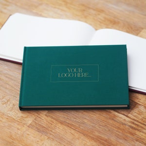 Logo Guestbook - Personalised Logo Visitors Book - Personalised Logo Guestbook - Personalised Logo Visitors Book