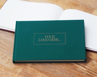 Logo Guestbook - Personalised Logo Visitors Book - Personalised Logo Guestbook - Personalised Logo Visitors Book