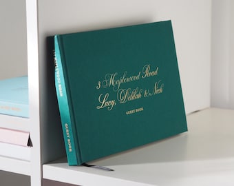 Personalised Guestbook, Airbnb Guestbook, House Visitors Book, Hardcover Guestbook