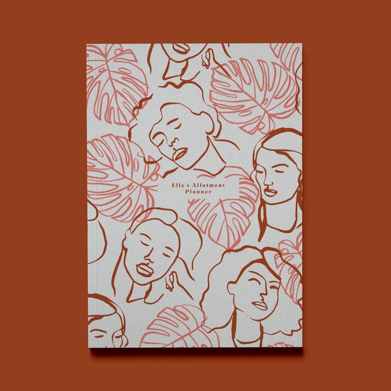 Personalised Notebook Notebook Botanical Women Personalised Travel Journal Illustrated Journal image 1