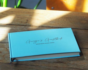 Personalised Guestbook, Airbnb Guestbook, House Visitors Book, Hardcover Guestbook, Multiple Font Options