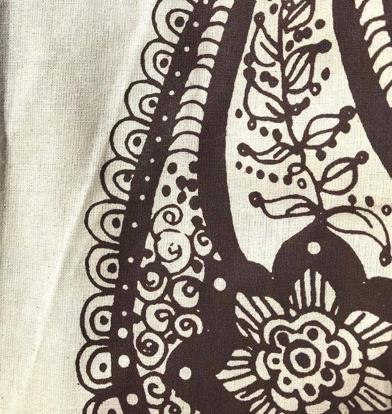Paisley Market Tote with Tassel Market bag Everyday Bag Tote Beach Bag Colored Trim Tote Reusable Tote Carry-All Bag