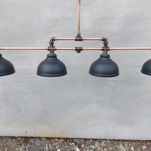 Copper pendant light for kitchen island rustic ceiling light black industrial,for billiard or dining table