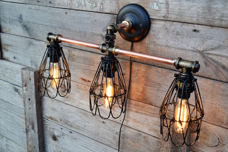 Wall Lighting Rustic Bathroom Wall Lights - Etsy