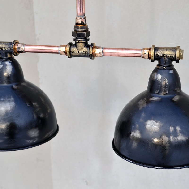 Modern pendant industrial copper 