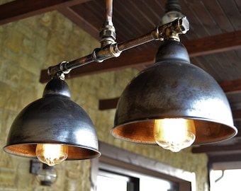 Rustic chandelier for kitchen island Pendant Industrial Light