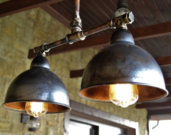 Rustic chandelier for kitchen island Pendant Industrial Light