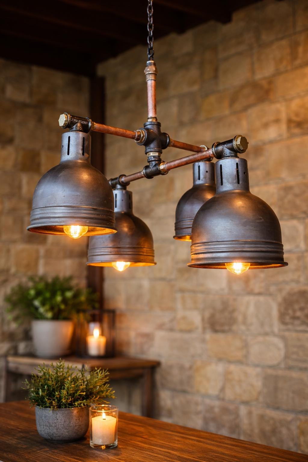 LEDSone Industrial 3 Way Vintage Retro Style Steampunk