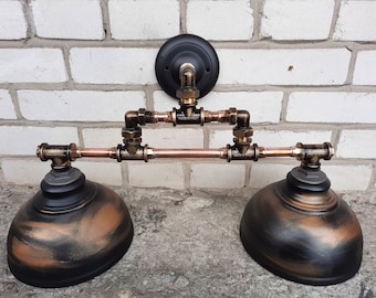 Rustic wall lamp industrial wall sconce