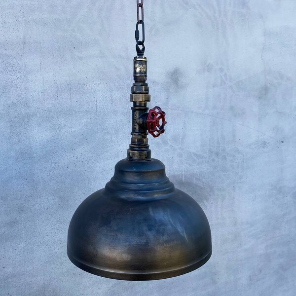 Industrial pendant lampshade ceiling rustic chandelier steampunk pendant light