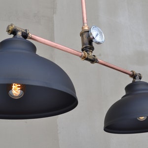 Pendant lamp Copper lamp Loft lighting Kitchen Chandelier light fixtures Industrial chandelier restaurant Light for living room Black Lamps