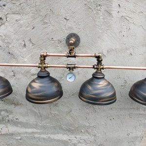 Industrial wall lamp for the bathroom. Rustic sconce.