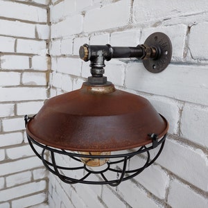 Rusty Industrial Wall Lamp Rustic Wall Lamp Industrial Wall Lamp Industrial Lighting Down Light Wall Lamp Bedside Modern Wall Lamp
