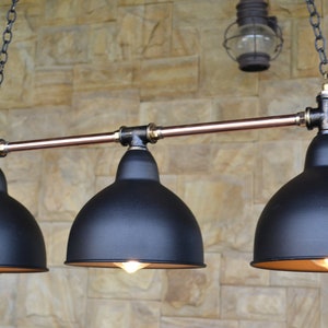 Pendant lighting industrial.Copper chandelier.