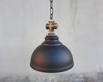 Rustic Industrial pendant lamp.Rustic Hanging Light.
