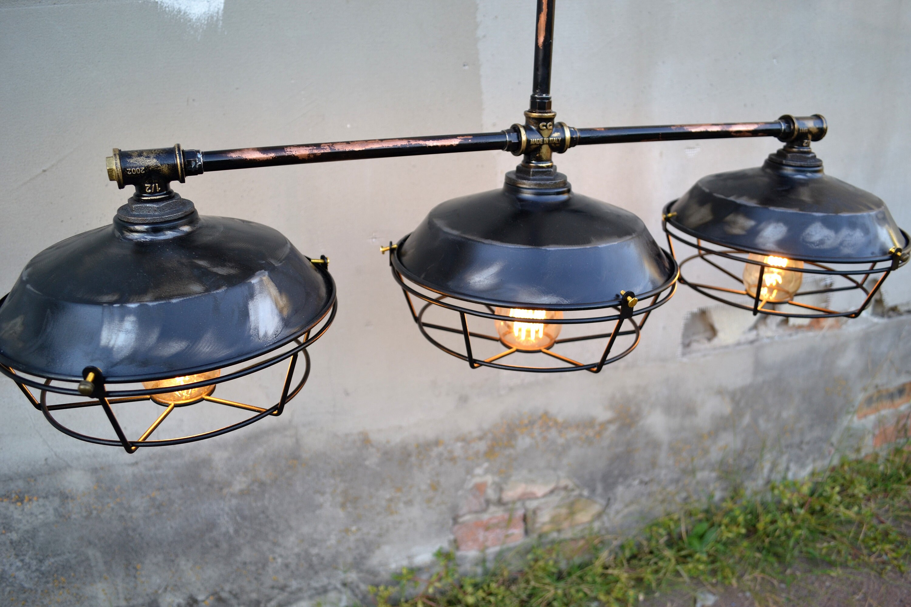  Ceiling Pendant Light, Retro Industrial Style, Single