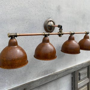 Rustic Wall Lamp  Farmhouse Sconce Light  Industrial Wall Lighting  Vintage Style Home Decor