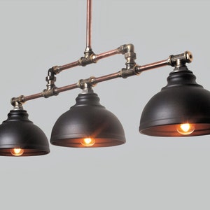 Kitchen island lighting. Industrial pendant light.