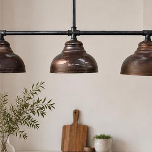 Kitchen Island Pendant Light , Rustic Farmhouse Ceiling Fixture