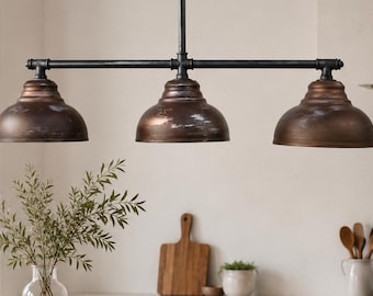 Kitchen Island Pendant Light , Rustic Farmhouse Ceiling Fixture