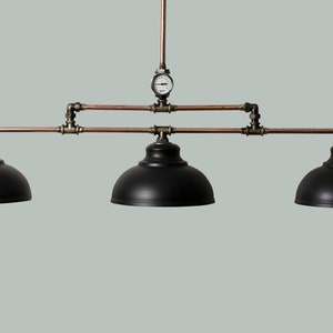 Industrial ceiling lighting, rustic pendant lighting in steampunk style