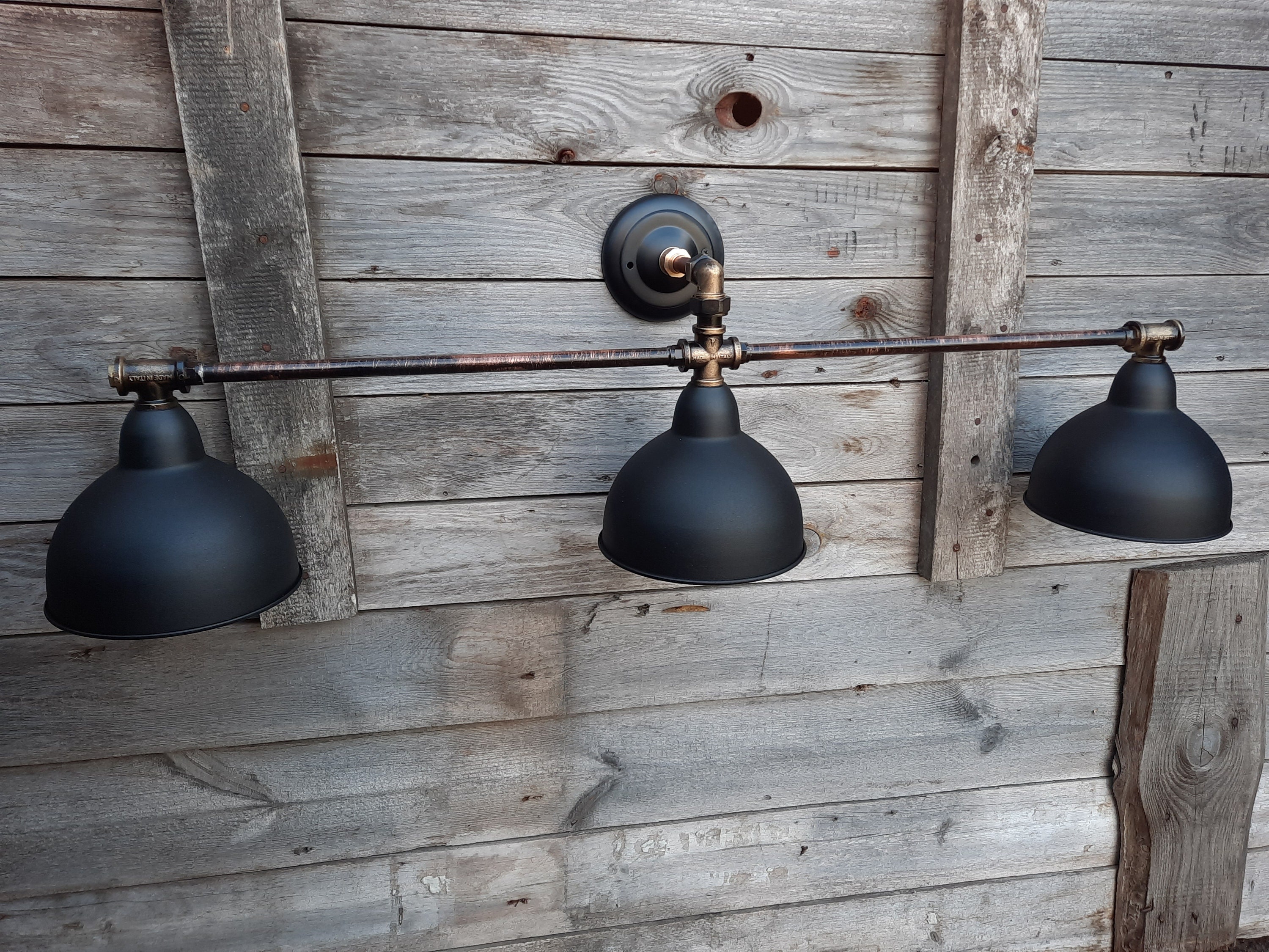 Matte Black Vanity Light Etsy UK