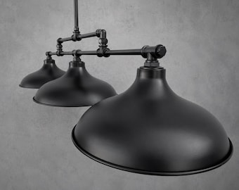 Lámpara de araña para isla de cocina, lámpara de araña industrial, lámpara de araña lineal, lámpara para mesa de billar, lámpara de techo para mesa de comedor