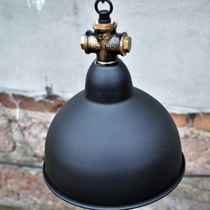 Industrial Black Pendant Lampshade  Rustic Island Ceiling Light Fixture for Kitchen & Dining Table