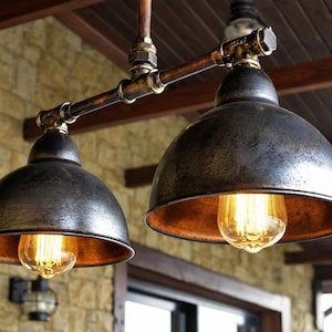 Pendant lighting. Industrial ceiling light