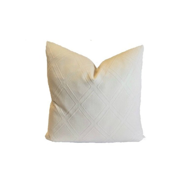 Matelasse Pillow Cover Creamy off Whitefrench County Etsy