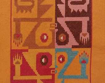 Wari Tunic Cross Stitch Digital Pattern Peru Pre-Columbian